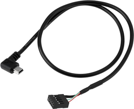 CPU Koeler Kabel - USB Interface - PC Componenten - Rechthoekige Connector - 50 cm - Zwart