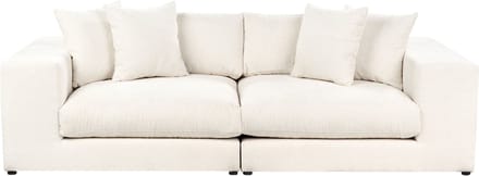GLORVIKA II - Driezitsbank - Gebroken wit - Polyester