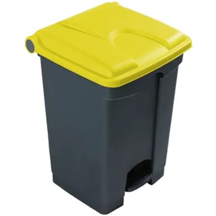 Engels Donkergrijze Pedaal-afvalbak – 45 Liter, Pp Kunststof
