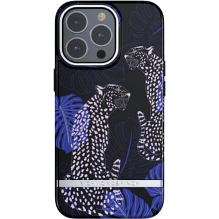 Richmond & Finch - Trendy iPhone 13 Pro Hoesje | blue cheetah