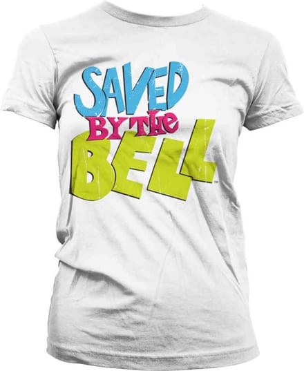 Saved By The Bell Dames Tshirt -S- Distressed Logo Wit