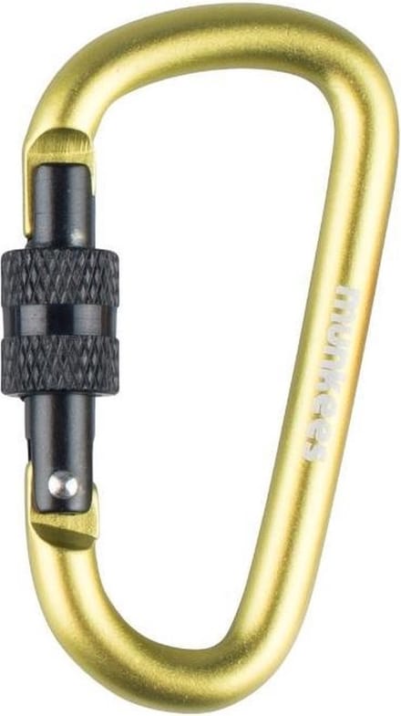 Munkees Karabijnhaak D-shape Schroefsluiting 6 X 60 Mm Groen
