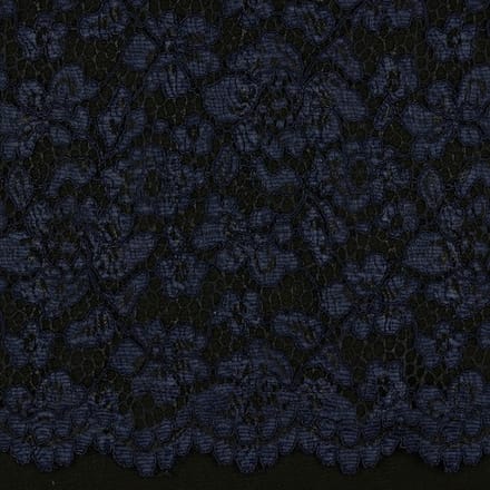 10 meter kant stof - Navy - 145cm breed