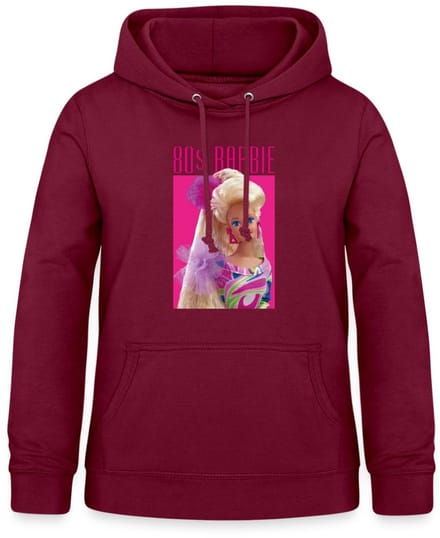 Barbie Portret Karakter Jaren 80 Hoodie Dames