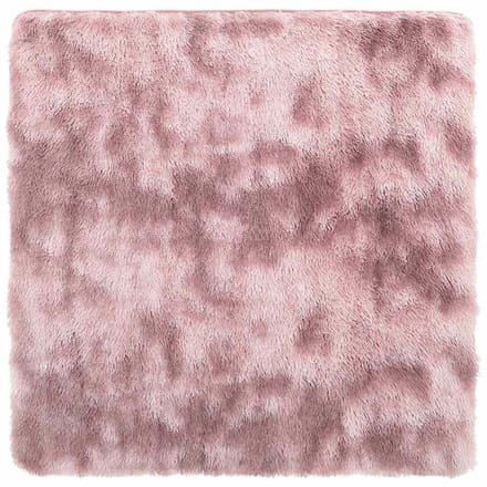 vidaXL - Hoogpolig - vloerkleed - NAVARRA - 200x200 - cm - polyester - stoffig - roze