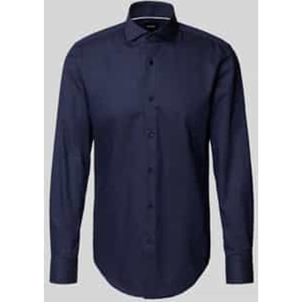 Slim fit zakelijk overhemd van katoenmix