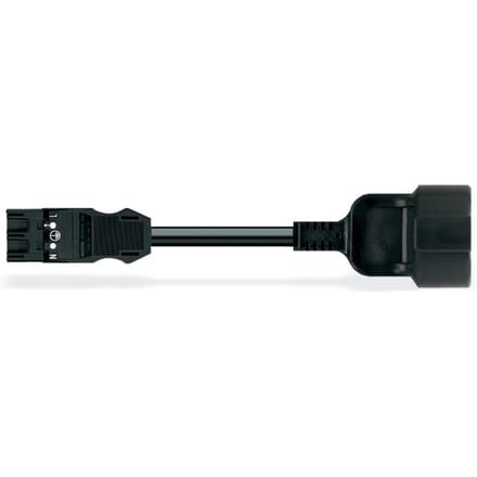 Wago Eca Adapter Kabel Met Schuko Connector 2M Zwart - 771-9993/406-201