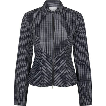 Neo Noir cathy zip shirt 169686 100 black