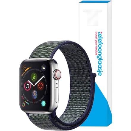 Nylon bandje Apple Watch 1/2/3/4/5/6/SE ? 42/44mm - Groen