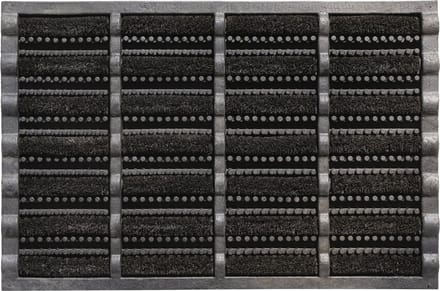 Deurmat zwart 60% rubber/40% kokos L750xB450xS25mm