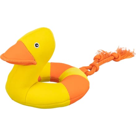 Hondenspeeltje - eend op stoffen koord Trixie Aqua Toy