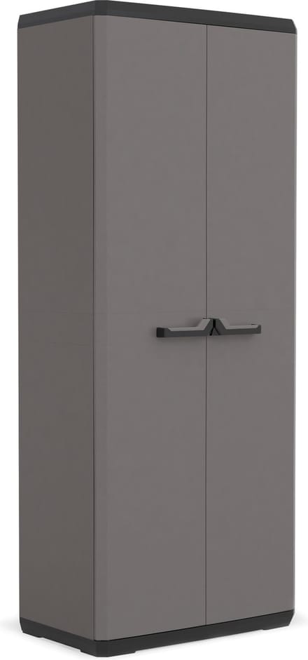 Armoire de rangement - KETER - Più - 3 tablettes réglables - Gris / Noir