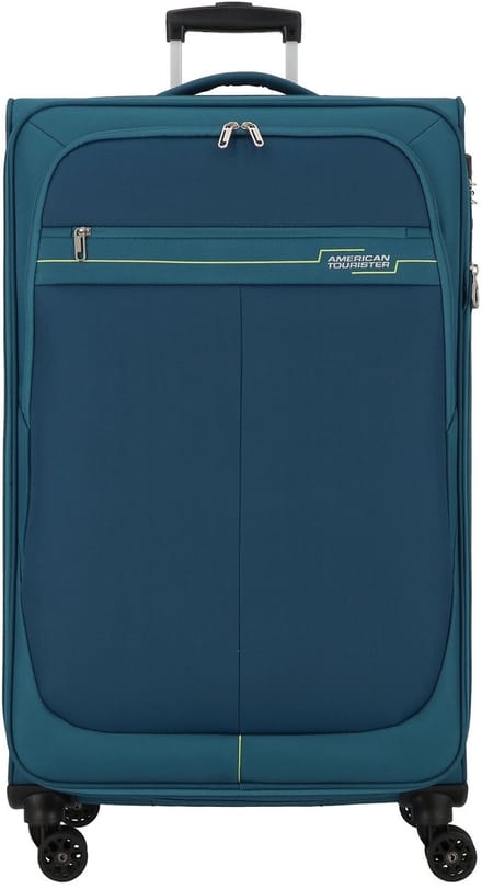 American Tourister trolley Deep Dive Spinner EXP TSA Tea / Lime petrol 82cm