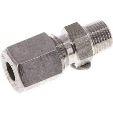 6L & R1/8'' RVS Rechte Snijringkoppeling Buitendraad 315bar ISO 8434-1