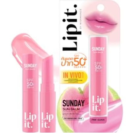 Lipit - Sunday Sun Balm SPF 50+ PA++++ 01 Pink Guava