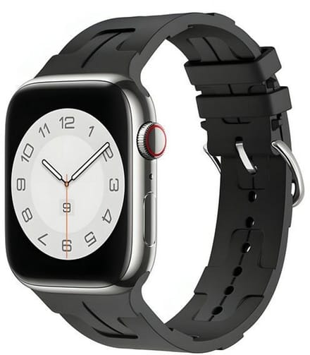 Beline Serie - Horlogebandje - Siliconen - 38/40/41mm - Zwart