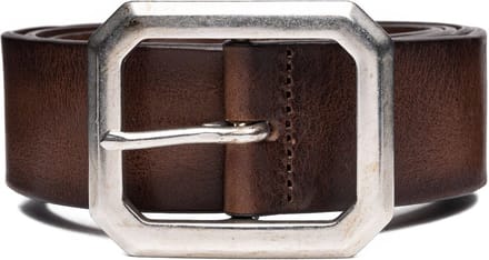 REPLAY Leren Riem Classic Belt W100 Faded Black Brown Bruine