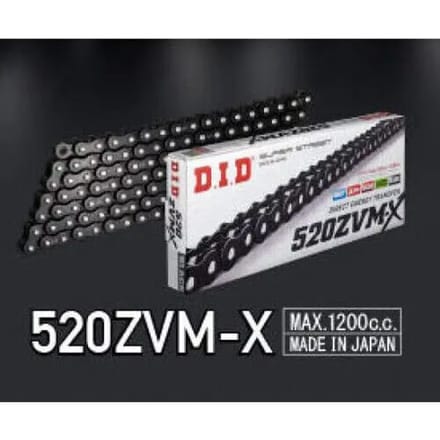 Motorfiets rolketting D.I.D 520Zvm-X(Bk&Bk) X 118 Mail. Zj