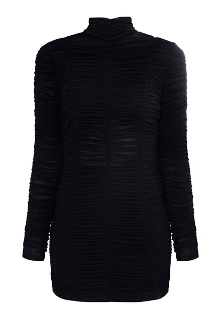 Faina mesh jurk Dames zwart