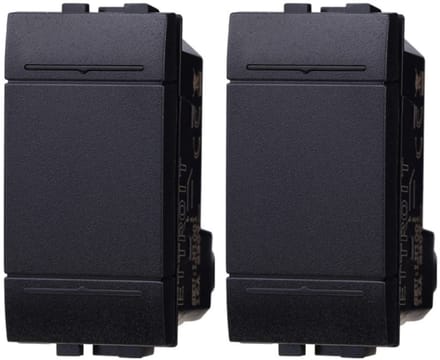 2 stuks knoppen compatibel met Bticino Living Light (zwart)