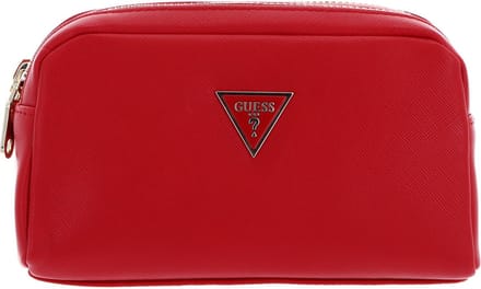 GUESS Utensil zak Double Zip Red Rood