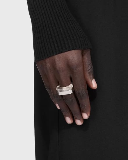 RING-DOUBLE CRYSTAL HOLLYWOOD  RING