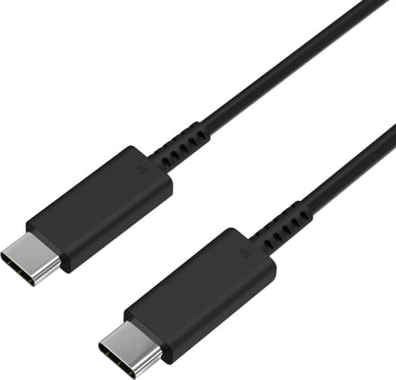 USB C naar USB C 5A Snellader Kabel Zwart - 1 meter - Oplaadkabel voor Samsung Galaxy S26 /S25