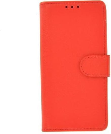 Wallet bookcase luxe effen rood Geschikt voor Nokia 8 hoesje