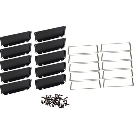 Hammond Electronics End plate Aluminium Zwart (l x b x h) 16 x 169 x 57 mm 10 stuk(s)