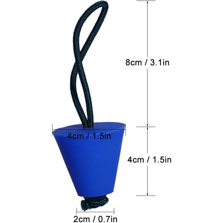 4 Stuks Beste Universele Kajak Scupper Plug Kit Kajak Scupper Plug Kit Kano Afvoer Gaten Stopper Bung blauw