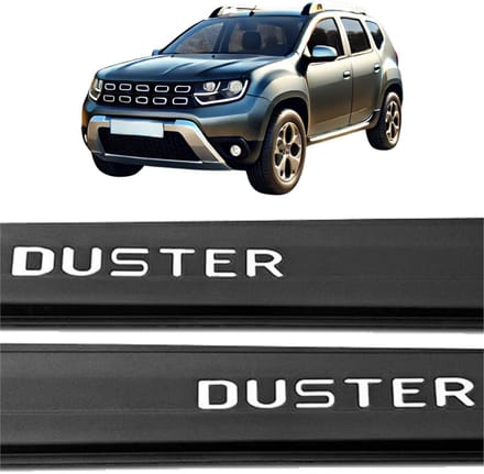 Letters voor de deurpanelen van de Dacia Duster 2018-2024, matzilver.