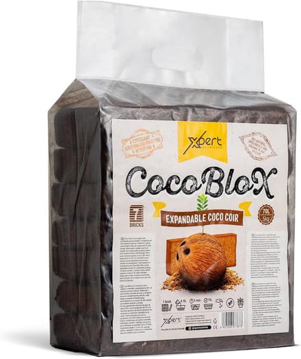 CocoBloX 70 Litres, Pack of 7 x 10 L, Coconut Cite Tile, Premium Plant Code, the Perfect Substrate for Flower Soil
