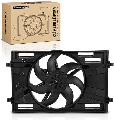 Frankberg 1x Motorradiator enkele ventilator