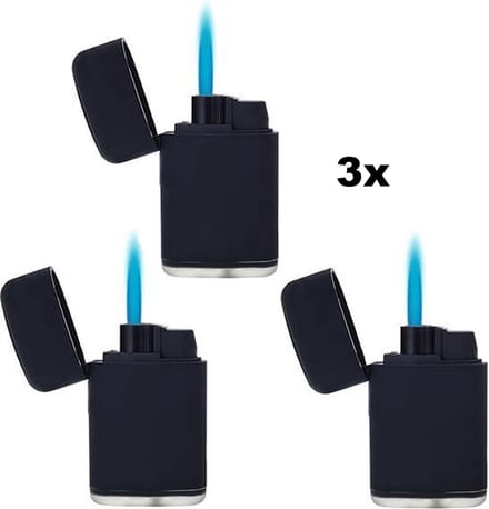 Aansteker Polyflame Capsule Brander Zwart - Set van 3 stuks