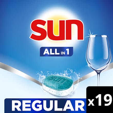 Sun Vaatwastabletten All-in-1 Normaal - 19 stuks