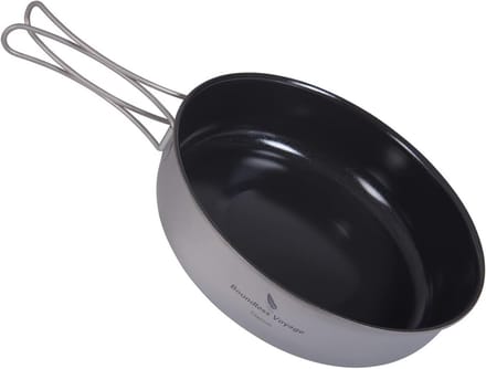 Antiaanbakpan - Koekenpan Griddle - Outdoor Koken - Keramische Coating - 18 cm Diameter - Grijs