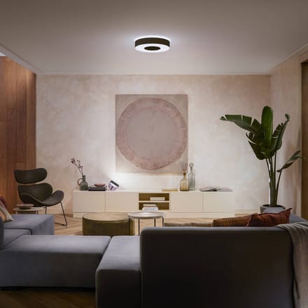 Philips Hue Infuse plafondlamp - wit en gekleurd licht - zwart - 38cm