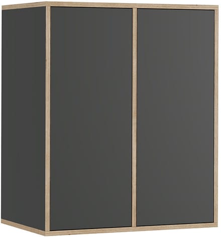 Vicco Tetrix Wandrek – 63 x 75 cm met 2 deuren Antraciet