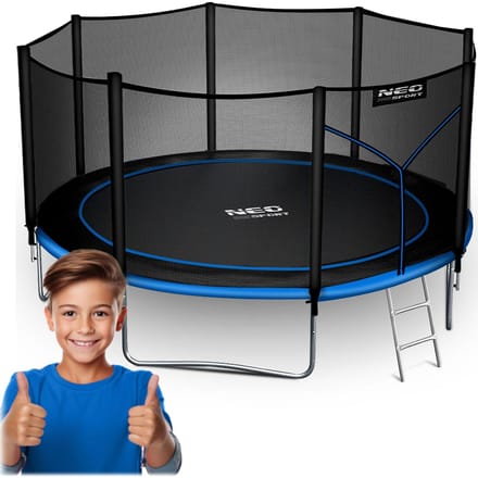 Neo-Sport Serie - Tuintrampoline - 374cm - Met Drabinka - Weerbestendig