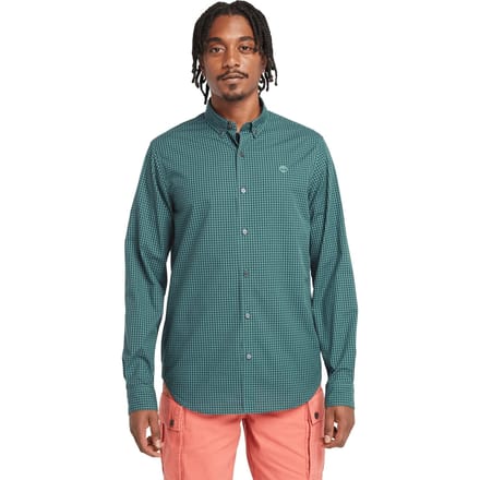 Timberland Micro Gingham Poplin Shirt Sea Pine Yd Größe: S | Casual hemden Outlet | Herren