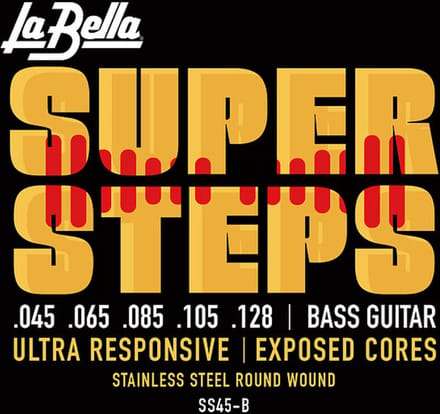 La Bella SS45-B bas snaren 45-128 Super Steps - Snarenset voor 5-string basgitaar