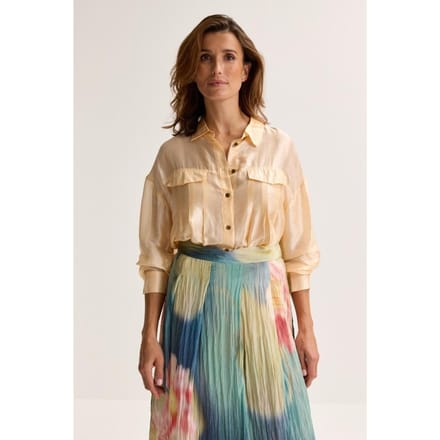 Lange Hemdblouse In Cupro