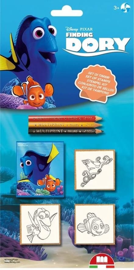 Stempelset Finding Dory: 7-delig