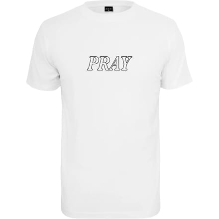 Mister Tee - Pray Hands Heren T-shirt - 2XL - Wit