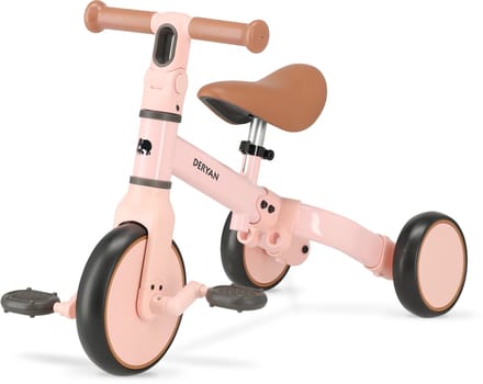 Deryan Jaime 2-in-1 Luxe Loopfiets - Roze
