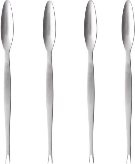 Gense Lobster fork Focus Staal 20.6 cm 4 pieces Black/Matte Staal