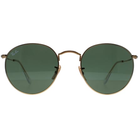Ray-Ban Zonnebril Round Metal 3447 001 Goudgroen 53mm