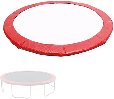 Trampoline Veiligheidskussen - Springhoes Ring - Veilig Spelen - Waterdicht Zonwerend - Diameter 4.88 Meter - Rood