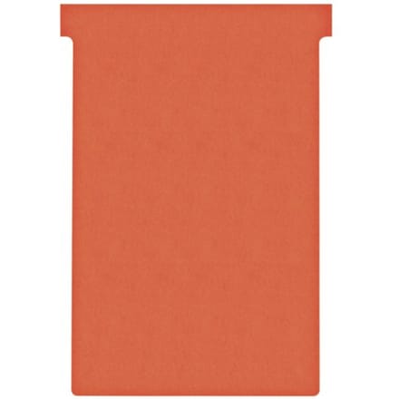 T-kaart nobo nr.4 112mm rood 100 stuks