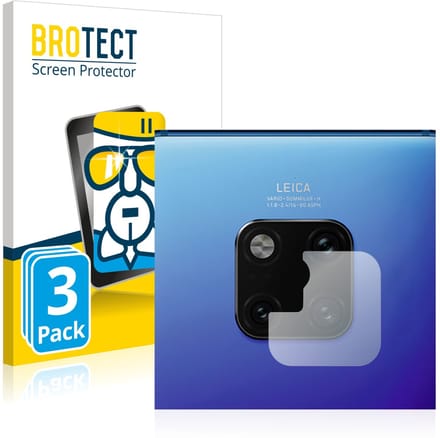 Screenprotector 3 Stuks voor Huawei Mate 20 Pro (ALLEEN Camera Lens) Beschermglas transparant